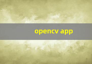 opencv app